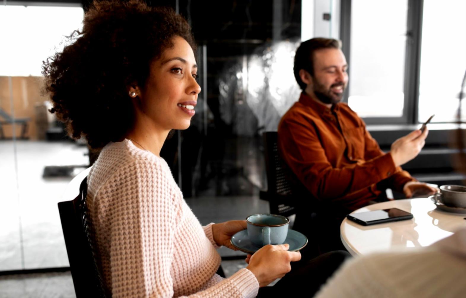 International student reviewing financial documents in modern study environment